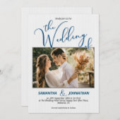 パーソナライズされた結婚式招待状 招待状 (正面/裏面)