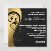 パーソナライズされた結婚式招待状 招待状 (裏面)