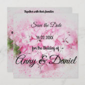 パーソナライズされた結婚式招待状 招待状 (正面/裏面)