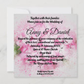 パーソナライズされた結婚式招待状 招待状 (裏面)