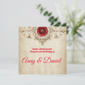 パーソナライズされた結婚式招待状 招待状 (スタンド正面)