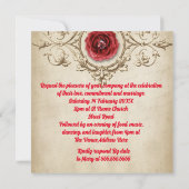 パーソナライズされた結婚式招待状 招待状 (裏面)