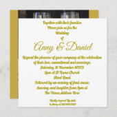 パーソナライズされた結婚式招待状 招待状 (正面/裏面)