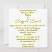 パーソナライズされた結婚式招待状 招待状 (正面)