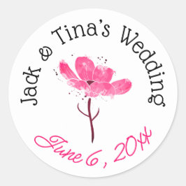 パーソナライズされた結婚式用シール ラウンドシール