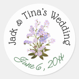 パーソナライズされた結婚式用シール ラウンドシール