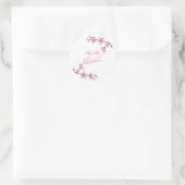 パーソナライズされた結婚式用シール ラウンドシール (バッグ)