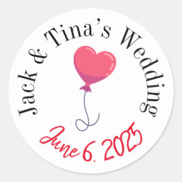 パーソナライズされた結婚式用シール ラウンドシール