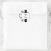 パーソナライズされた結婚式用シール ラウンドシール (バッグ)