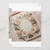 パーソナライズされた結婚式、誕生日、招待状 招待状 (正面/裏面)