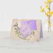 パーソナライズされた結婚引用文付きカー感動的ド カード (黄色い花)