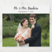 パーソナライズされた結婚新郎プレゼント花婿介添人 ビールラベル (シングルラベル)