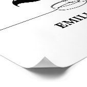 パーソナライズされた結婚日付ポスター ポスター (角)