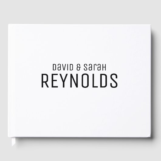 パーソナライズされた結婚本 ゲストブック (正面)