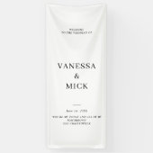 パーソナライズされた結婚歓迎カスタム結婚式パーティー 横断幕 (縦)