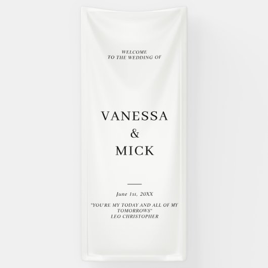 パーソナライズされた結婚歓迎カスタム結婚式パーティー 横断幕 (縦)