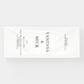 パーソナライズされた結婚歓迎カスタム結婚式パーティー 横断幕 (横)