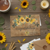パーソナライズされた結婚祝いウッ素朴ド