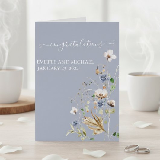 パーソナライズされた結婚祝い野花