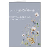 パーソナライズされた結婚祝い野花 (正面)