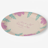 パーソナライズされた結婚紙プレート ペーパープレート (アングル)