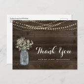 パーソナライズされた結婚素朴さん ポストカード (正面/裏面)