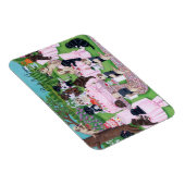 パーソナライズされた結婚絵を描ラブラドール マグネット (右側)