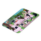 パーソナライズされた結婚絵を描ラブラドール マグネット (左側)