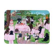 パーソナライズされた結婚絵を描ラブラドール