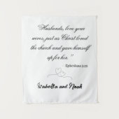 パーソナライズされた結婚織 タペストリー (正面)