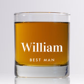 パーソナライズされた結婚花婿介添人 ウイスキーグラス