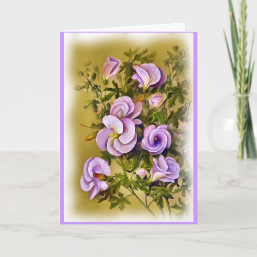 パーソナライズされた結婚記念日妻へのグリーティングカード カード (正面)