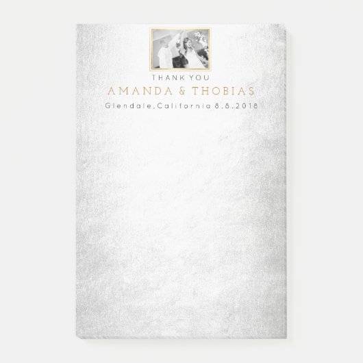 パーソナライズされた結婚謝礼 ポストイット (正面)