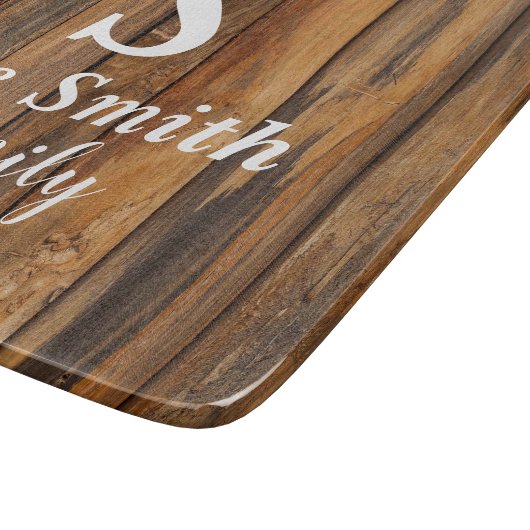 パーソナライズされた結婚贈り物の姓 カッティングボード (角)