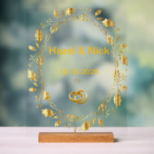 パーソナライズされた結婚鎖徴候 アクリルサイン (ニュートラル)