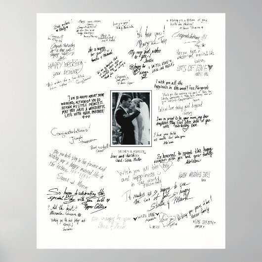 パーソナライズされた結婚願いのポスター ポスター