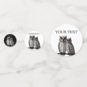 パーソナライズされた結婚 コンフェッティ (裏面)