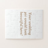 パーソナライズされた結婚 ジグソーパズル (横)