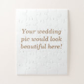 パーソナライズされた結婚 ジグソーパズル (縦)