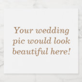 パーソナライズされた結婚 スパークリングワインラベル (シングルラベル)