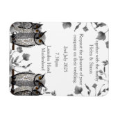 パーソナライズされた結婚 マグネット (横)