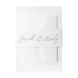 パーソナライズされた結婚 招待状ベリーバンド