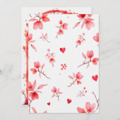 パーソナライズされた結婚 招待状 (正面/裏面)