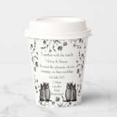 パーソナライズされた結婚 紙コップ (正面)