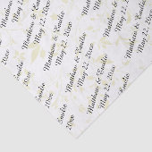 パーソナライズされた結婚 薄葉紙 (詳細)