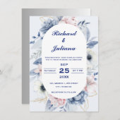 パーソナライズされた結婚Touch 招待状 (正面/裏面)