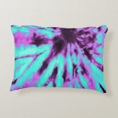 パーソナライズされた絞り染めパターン アクセントクッション (裏面)