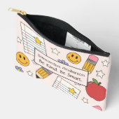 パーソナライズされた給料袋 – 小サイズ アクセサリーポーチ (見開き)