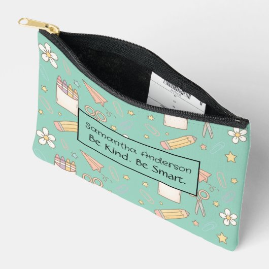 パーソナライズされた給料袋 – 小サイズ アクセサリーポーチ (見開き)