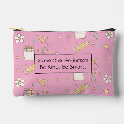 パーソナライズされた給料袋 – 小サイズ アクセサリーポーチ (正面)